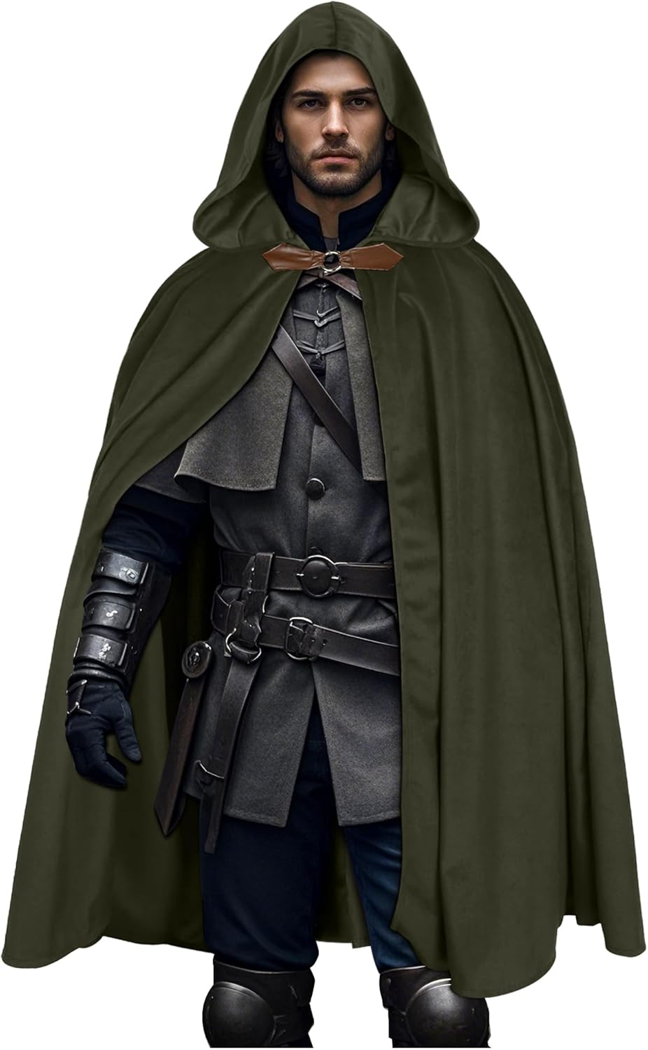 Vintage Victorian Fashion - L'VOW Medieval Velvet Hooded Cloak -