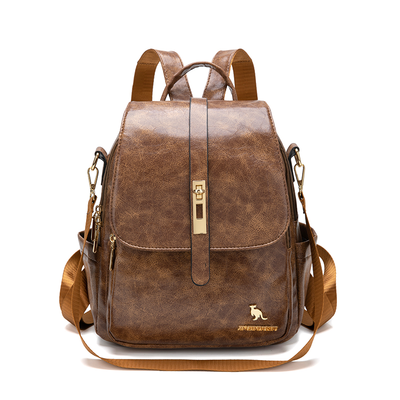 Vintage Fashion Boutique - College Women Backpacks Designer Soft Leather