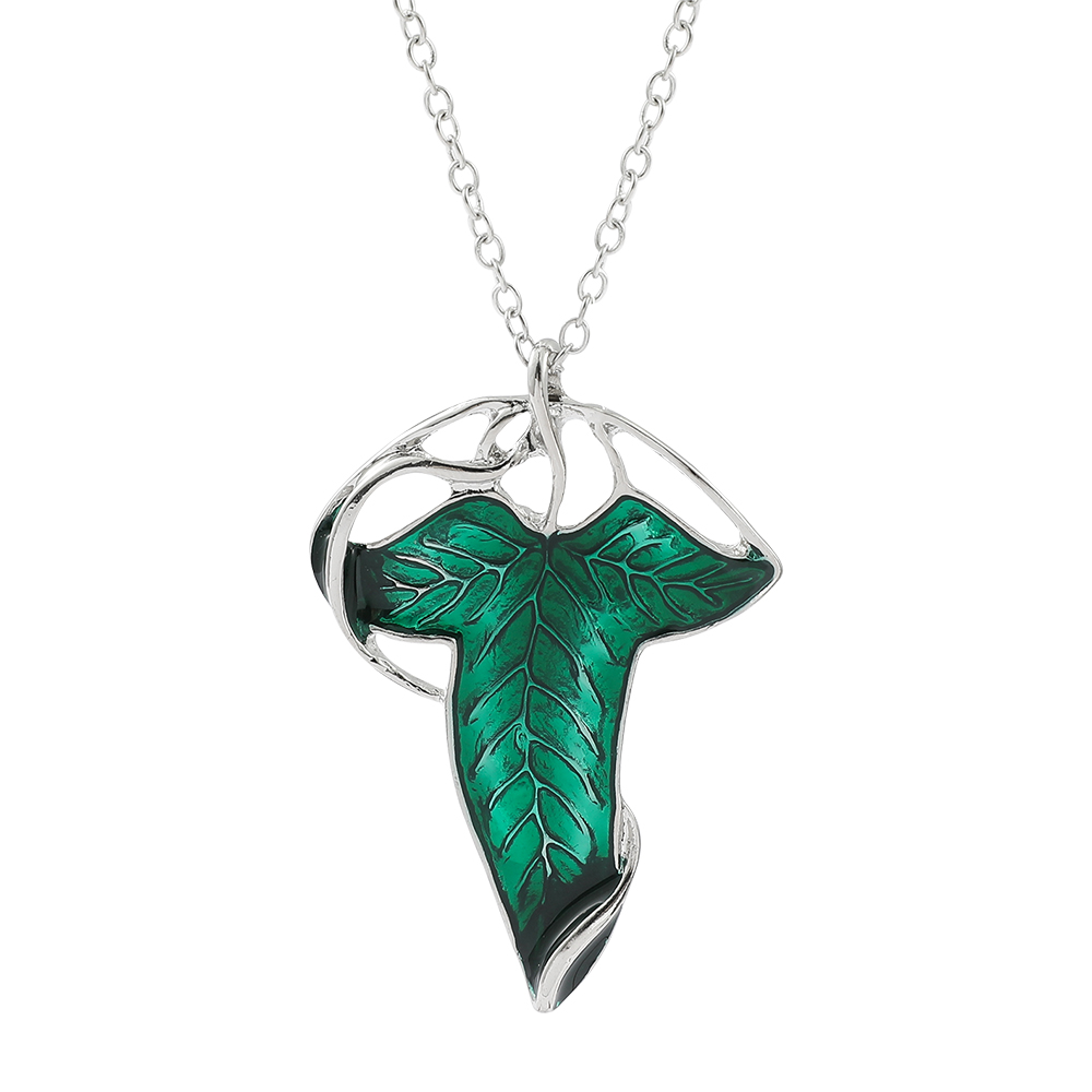 Vintage Fashion Necklace - Vintage Green Leaf Pendant Necklace Exquisite