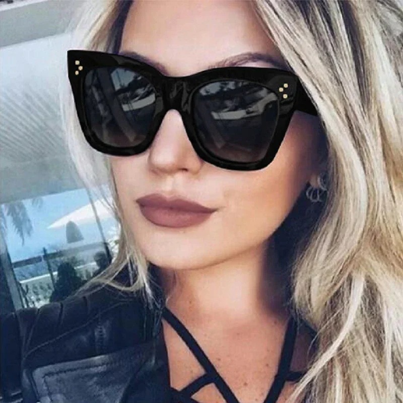 Vintage Fashion De - Square Retro Sunglasses Women Men Designer