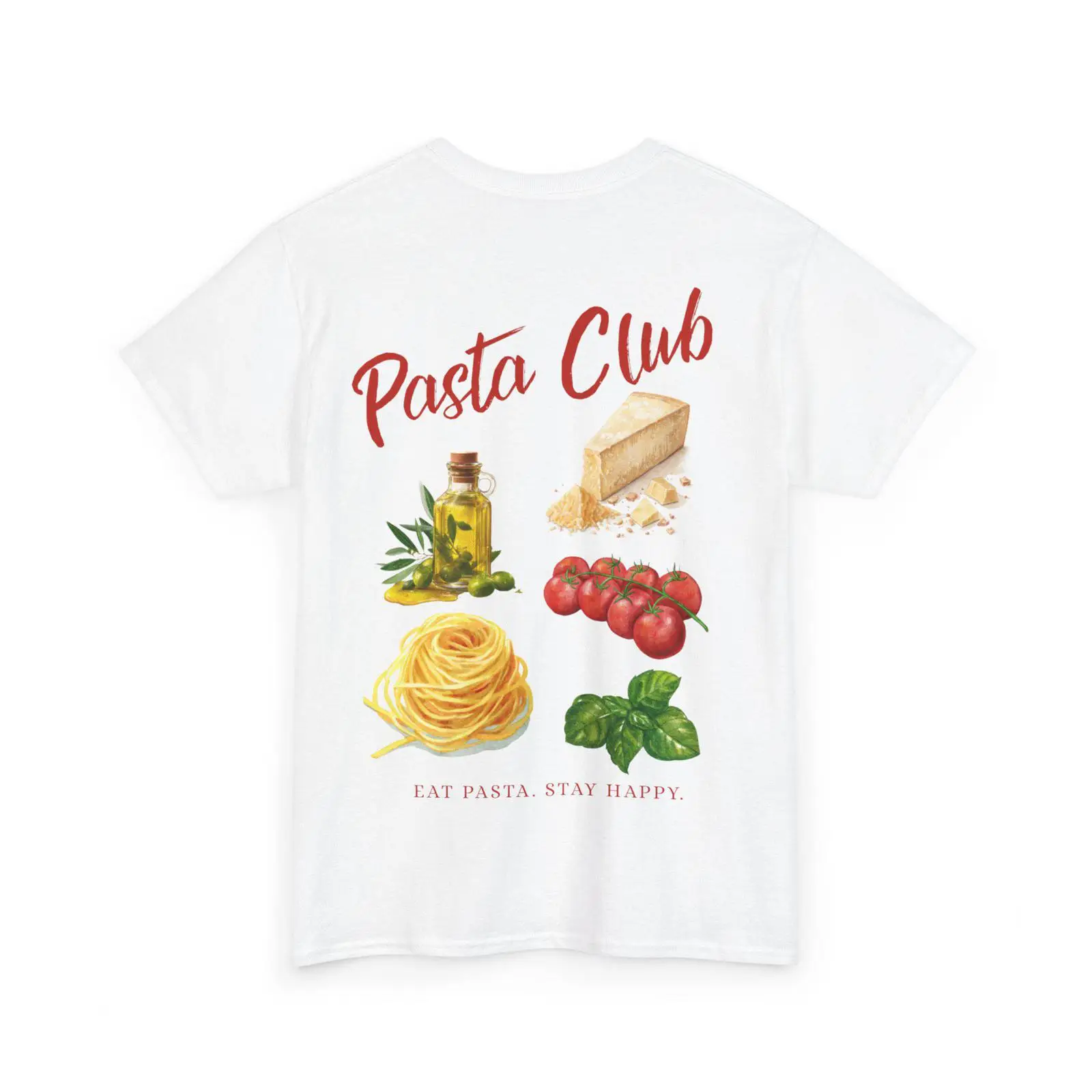 Vintage Fashion Illustration - Pasta Club illustration T Shirt ingredients