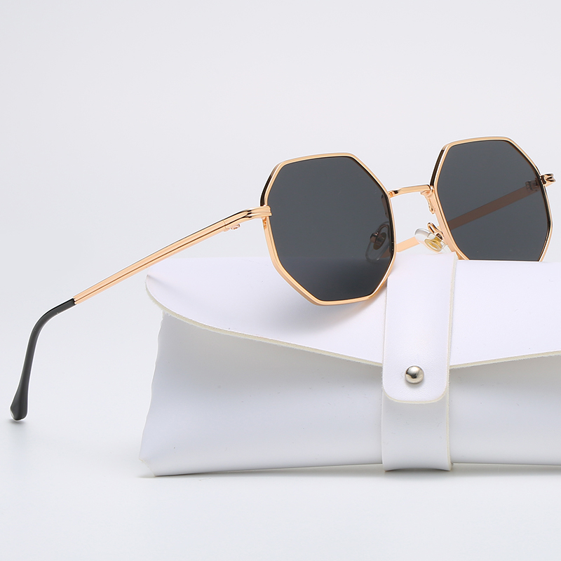 Vintage Fashion De - Square Polygon Metal Sunglasses Vintage Women