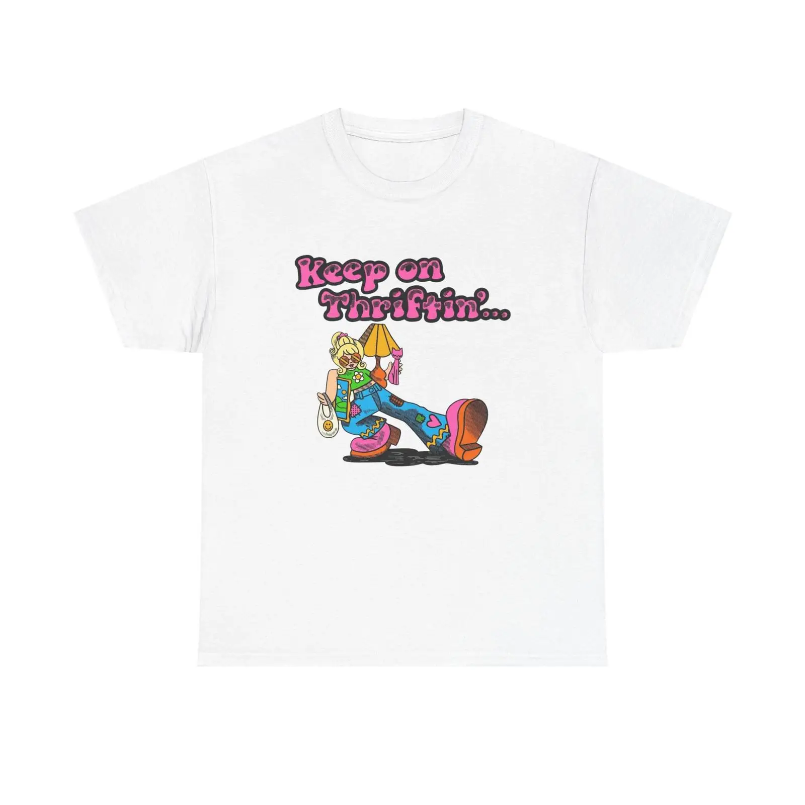 Keep On Thrifting Funny T Shir - Vintage Fashion Thrift recension och pris