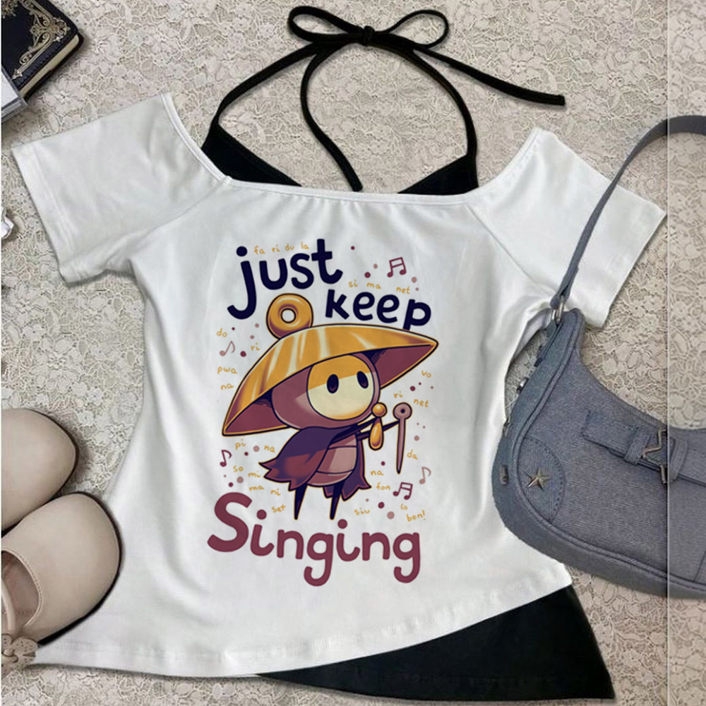 Hollow Knight cropped top fema - Vintage Fashion For Sale recension och pris