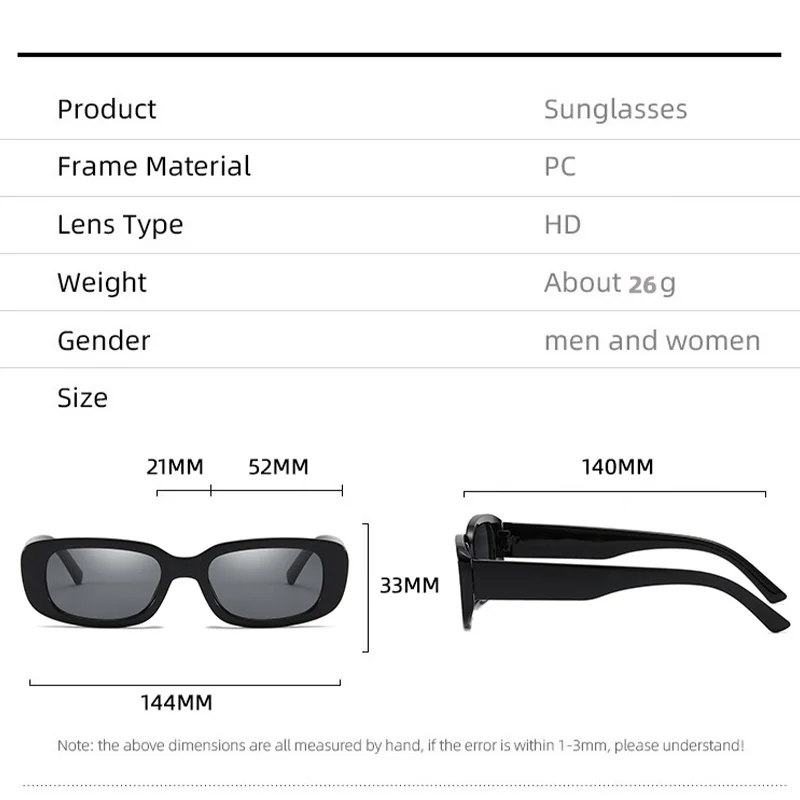 Vintage Small Square Sunglasse - Vintage Fashion De recension och pris