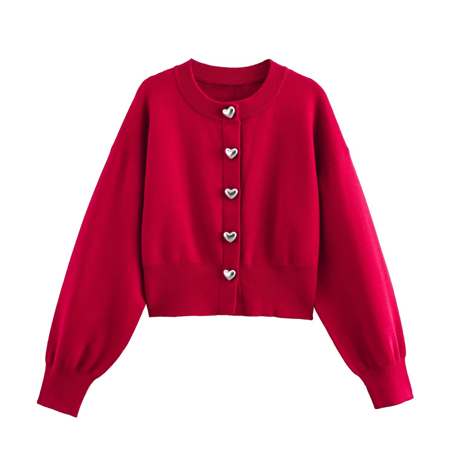 Women Cropped Knit Cardigan Bu - Crop Cardigan Vintage recension och pris