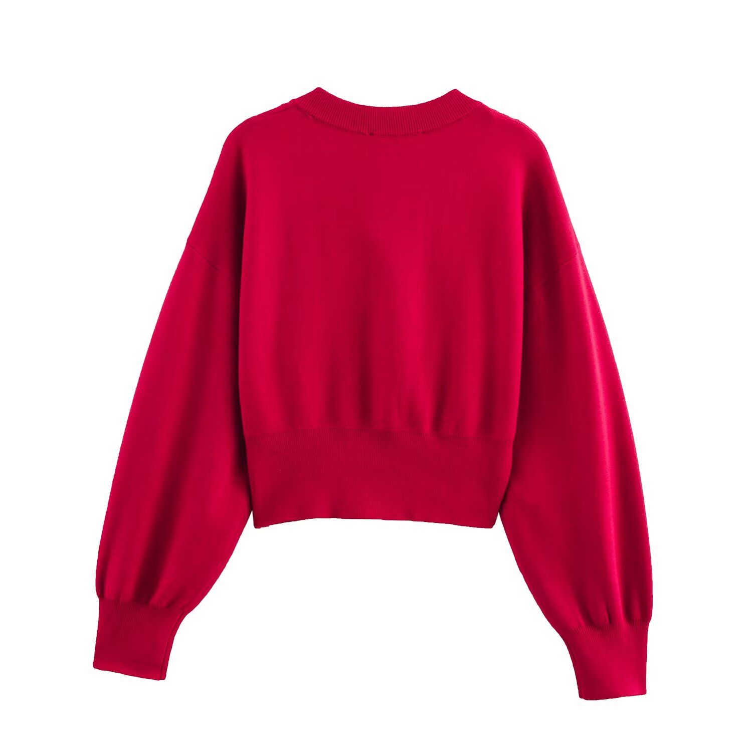 Women Cropped Knit Cardigan Bu - Crop Cardigan Vintage recension och pris