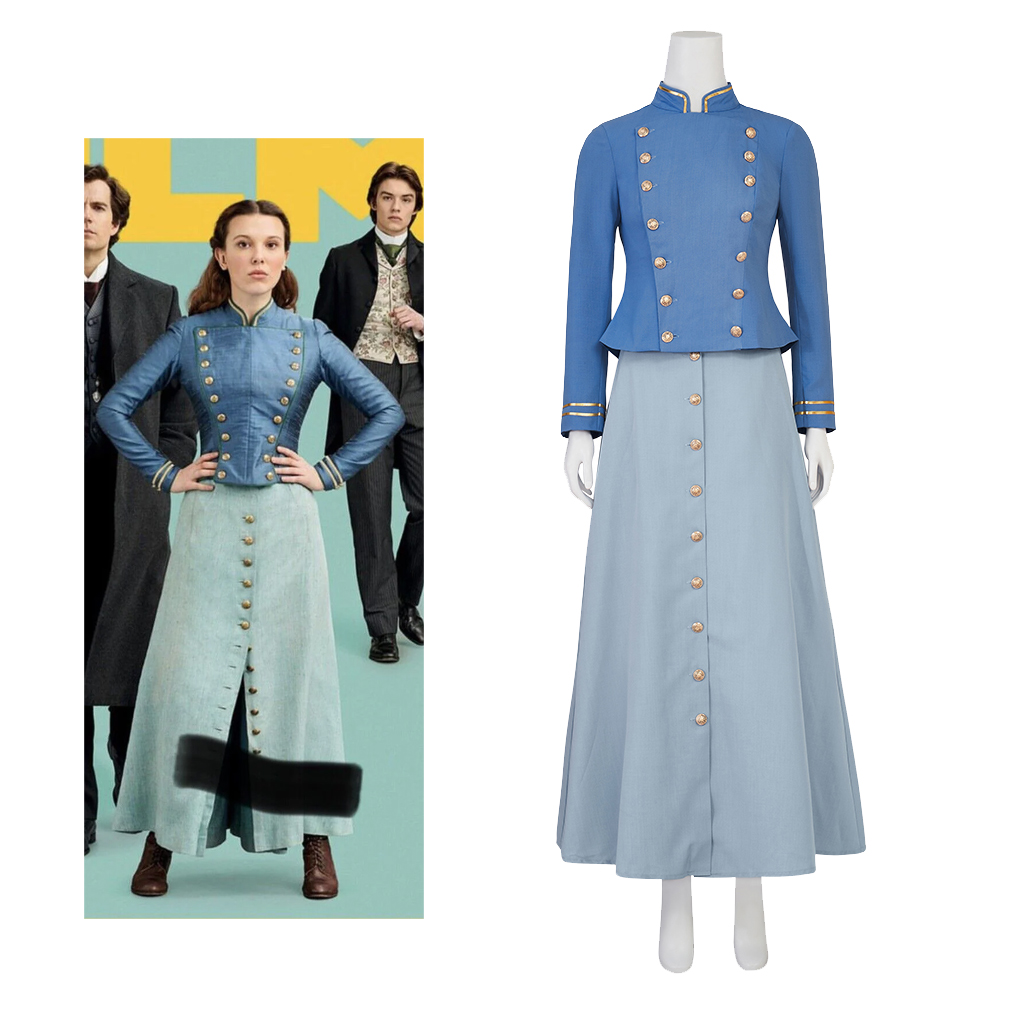 Movie Cosplay Enola Holmes 2 C - Vintage Victorian Fashion recension och pris