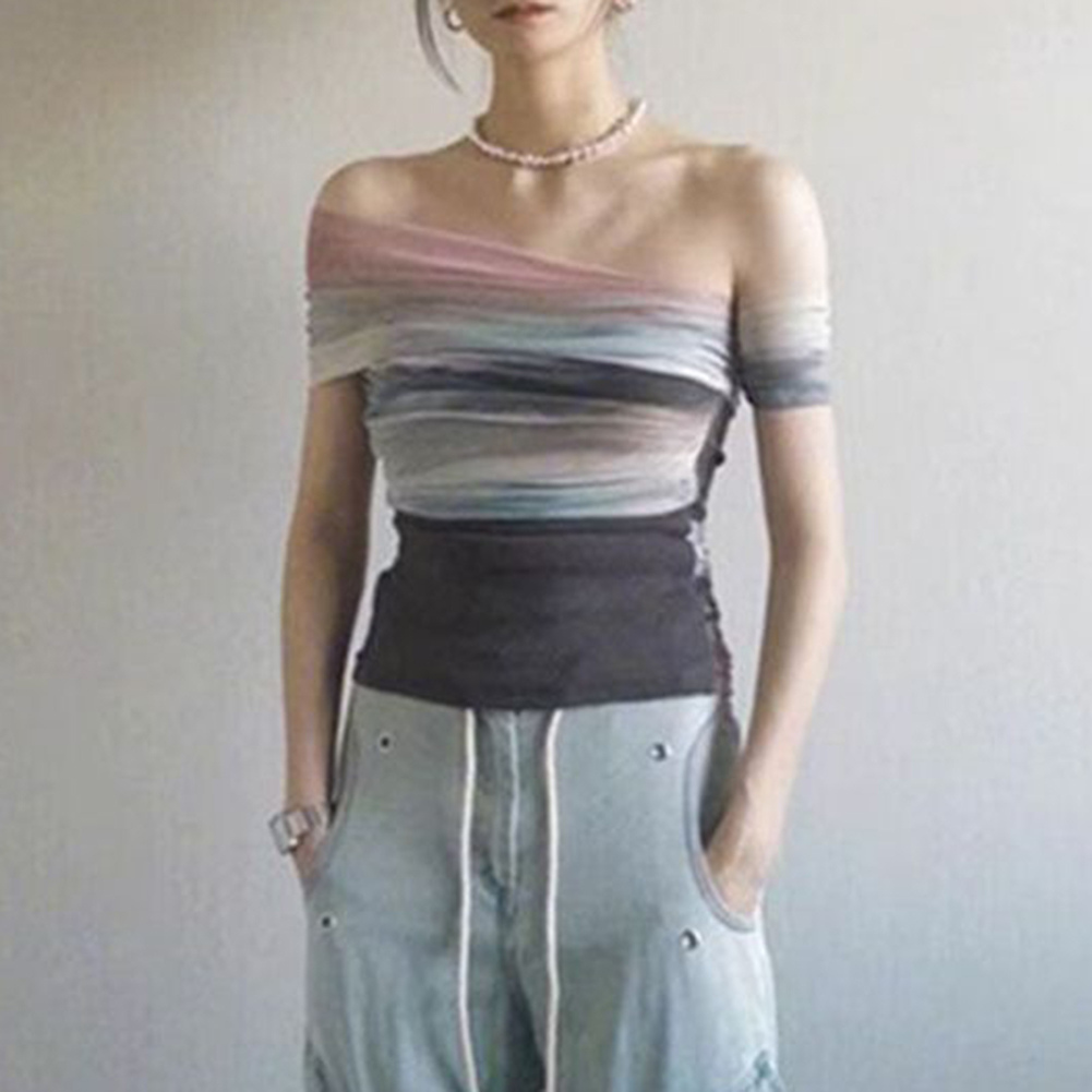 Women Summer Mesh Tie-Dye Off  - Vintage Fashion Boutique recension och pris