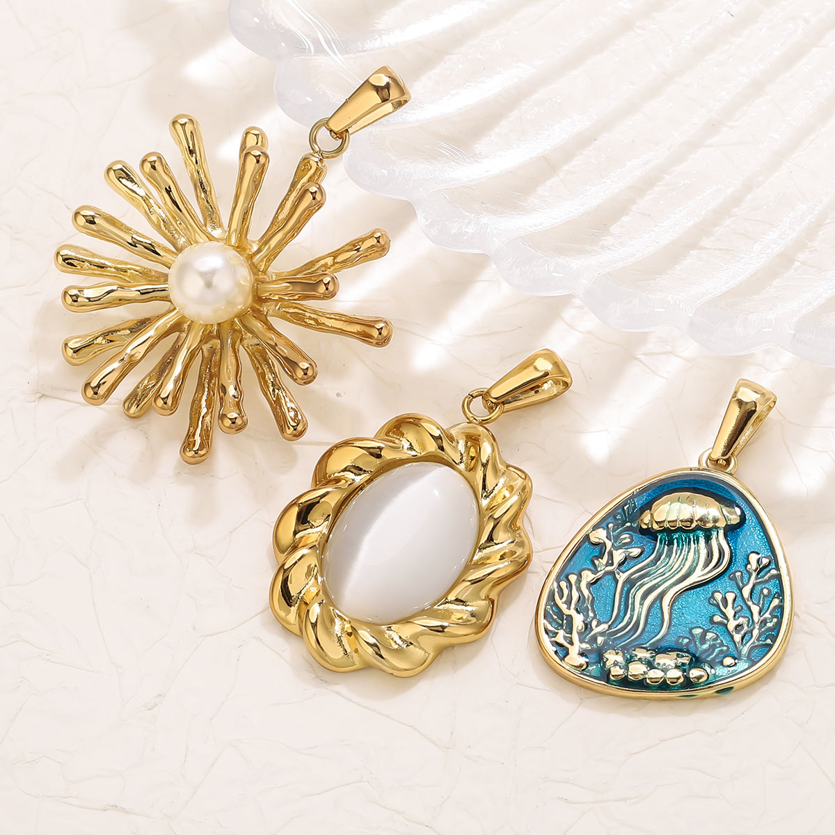 1Pcs 18K Gold Plated Stainless - Vintage Fashion Words recension och pris