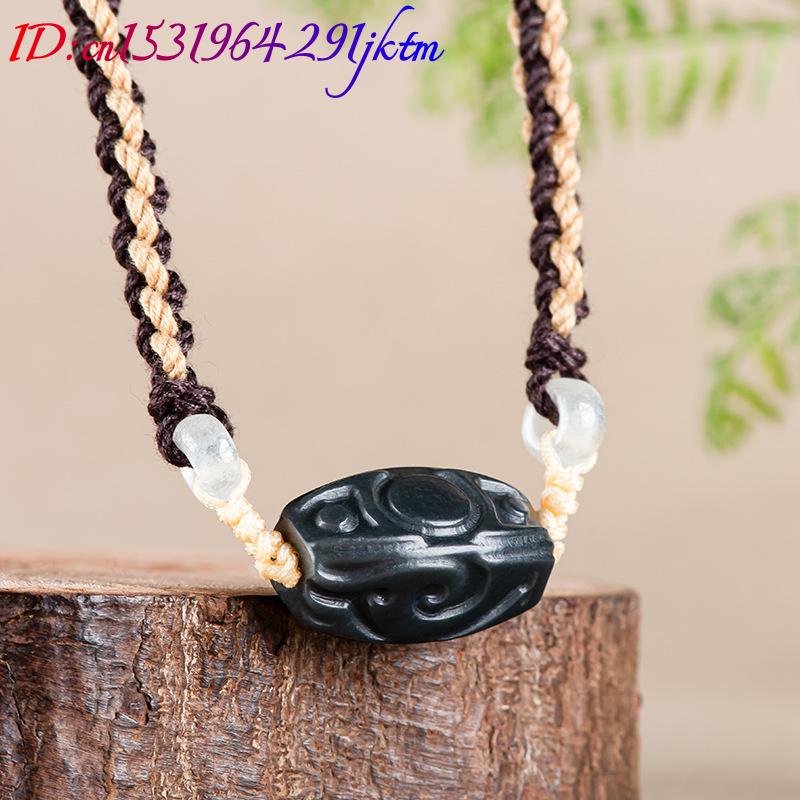 Hetian Jade Carve Bead Pendant - Vintage Fashion Necklace recension och pris