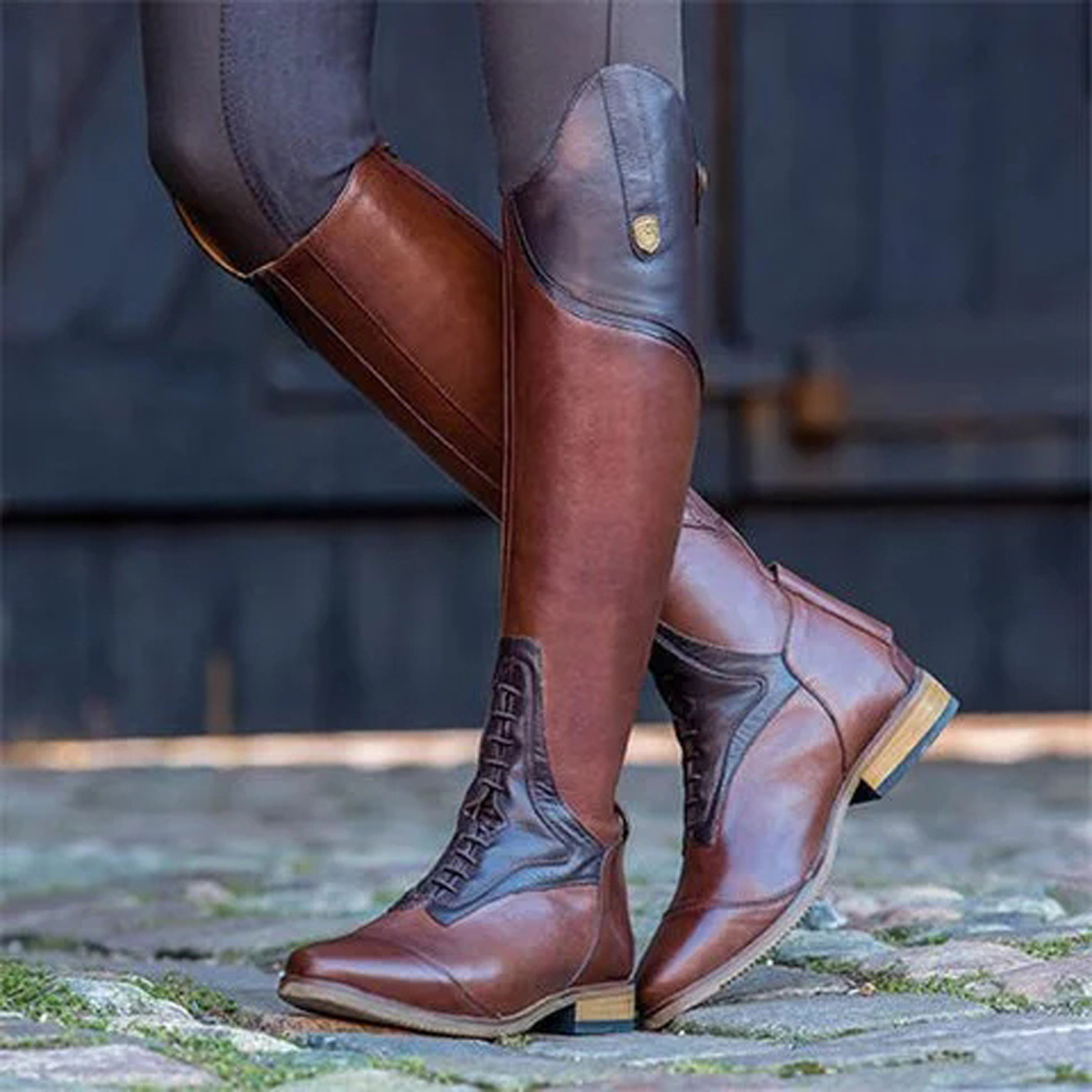 Knee High Boot Casual Boot Fas - Vintage Fashion Style recension och pris