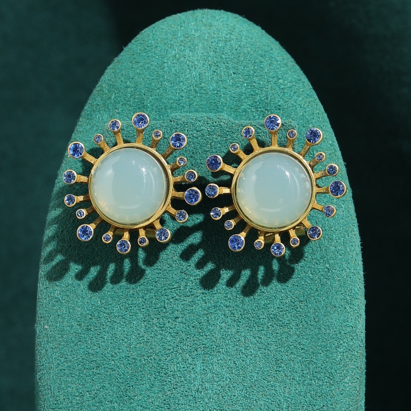 Vintage Green Agate Earrings A - Vintage Fashion Jewelry Brands recension och pris
