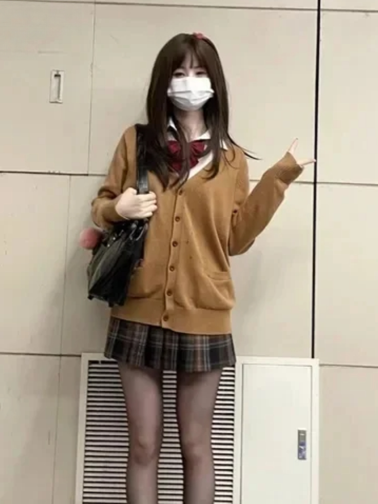 Japanese Vintage Long Sleeve W - Crop Cardigan Vintage recension och pris