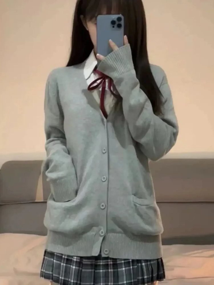 Japanese Vintage Long Sleeve W - Crop Cardigan Vintage recension och pris