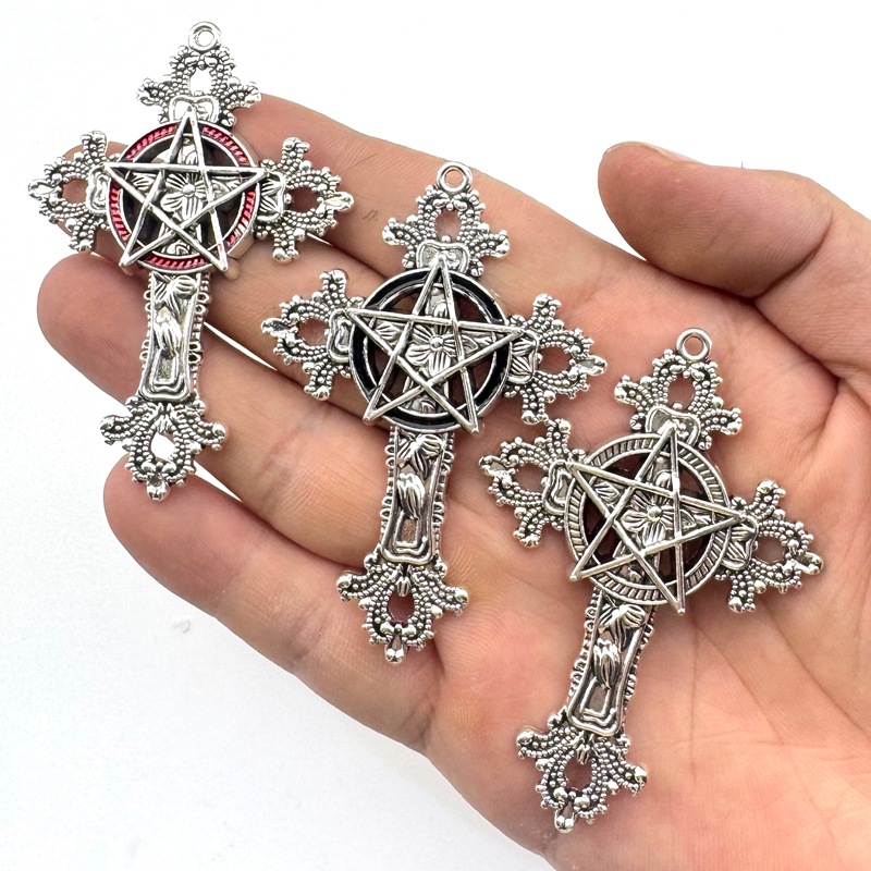 2pcs 30x15mm Gothic Big Cross  - Vintage Fashion Words recension och pris