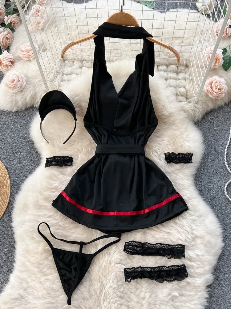 Erotic Fashion Sexy Halter Lin - Vintage Women Fashion recension och pris