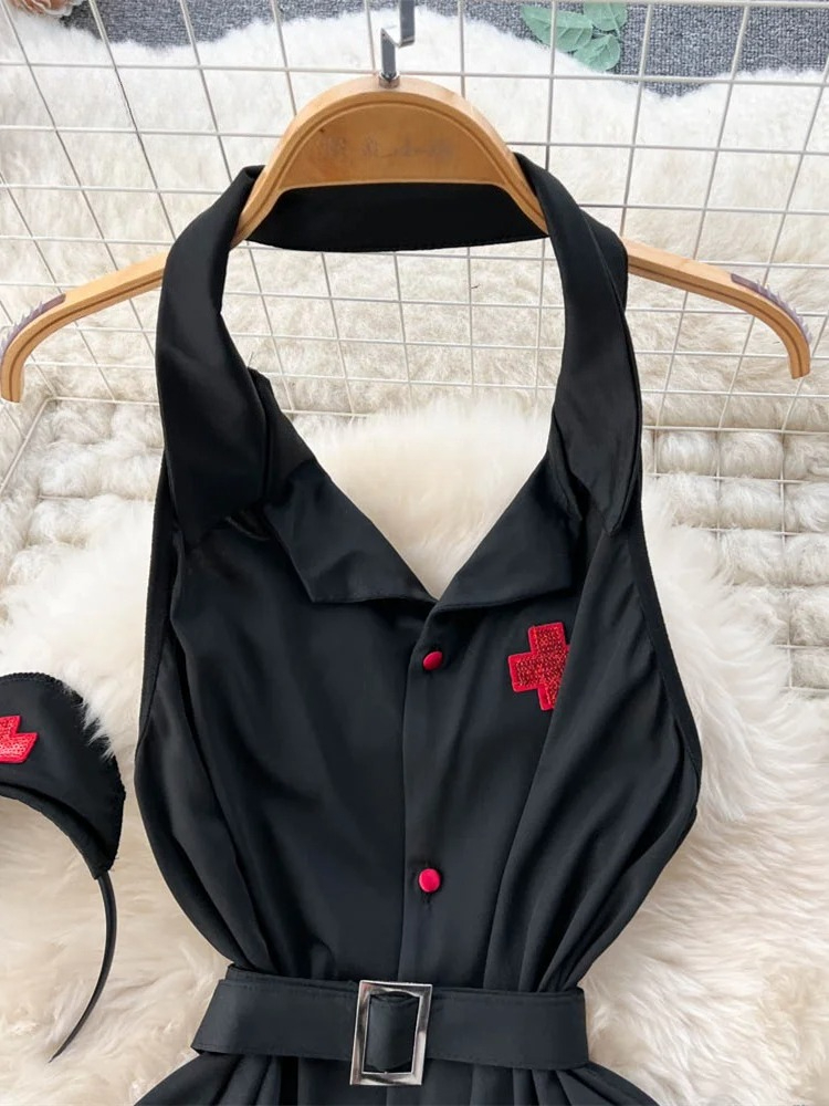 Erotic Fashion Sexy Halter Lin - Vintage Women Fashion recension och pris