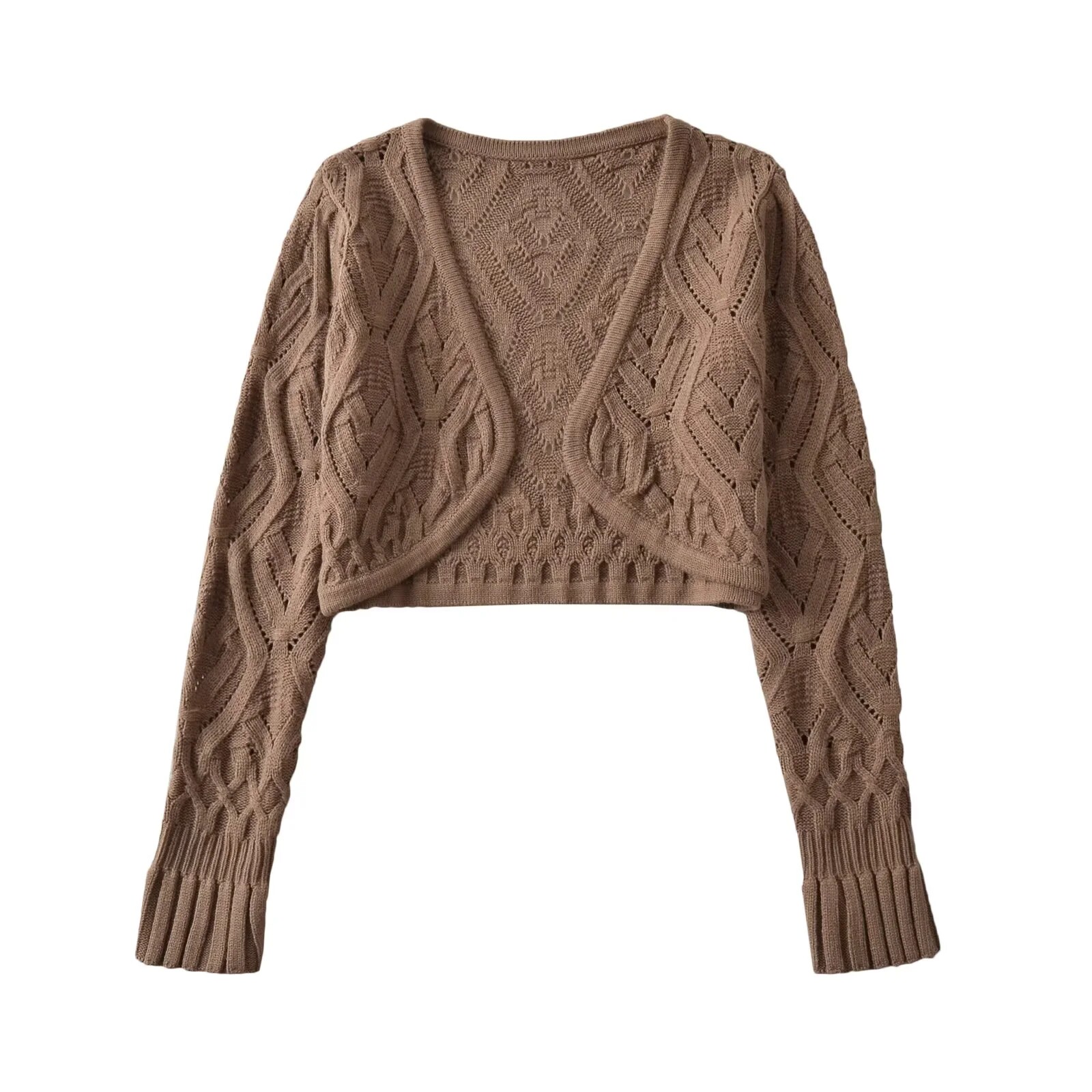 Women Black Halter Cropped Cam - Crop Cardigan Vintage recension och pris