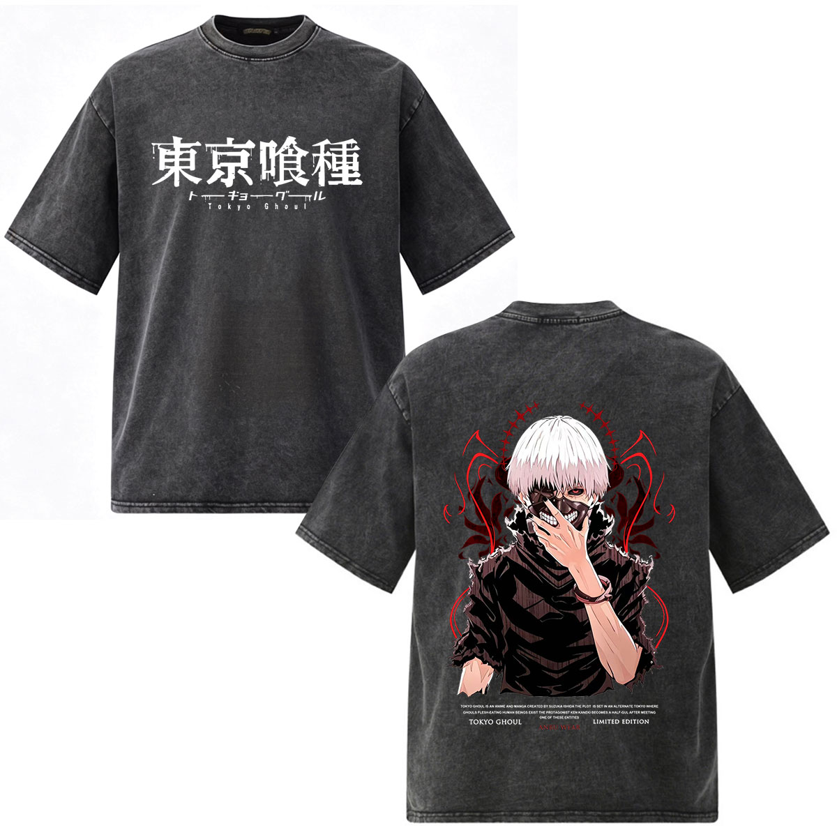 Vintage Washed Anime Tokyo Gho - Vintage Fashion Tokyo recension och pris