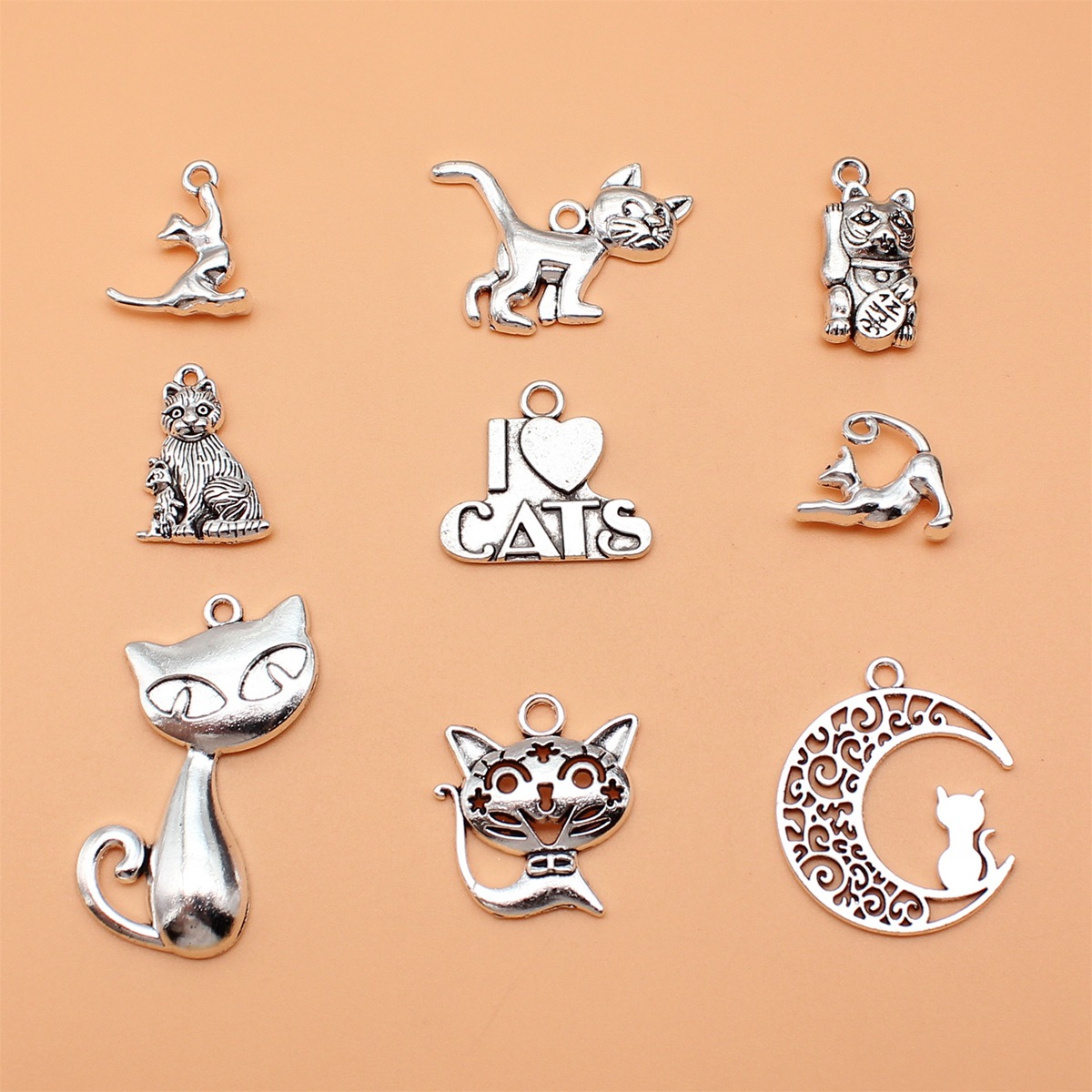 100Pcs/Bag 9 Styles Antique Si - Vintage Fashion Words recension och pris