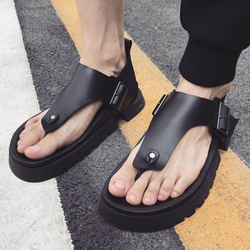 Summer Mens Fashion Thick Plat - Vintage Fashion Rome recension och pris