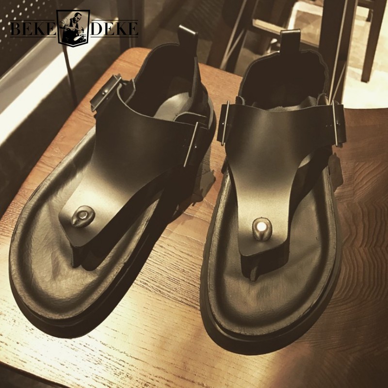 Summer Mens Fashion Thick Plat - Vintage Fashion Rome recension och pris