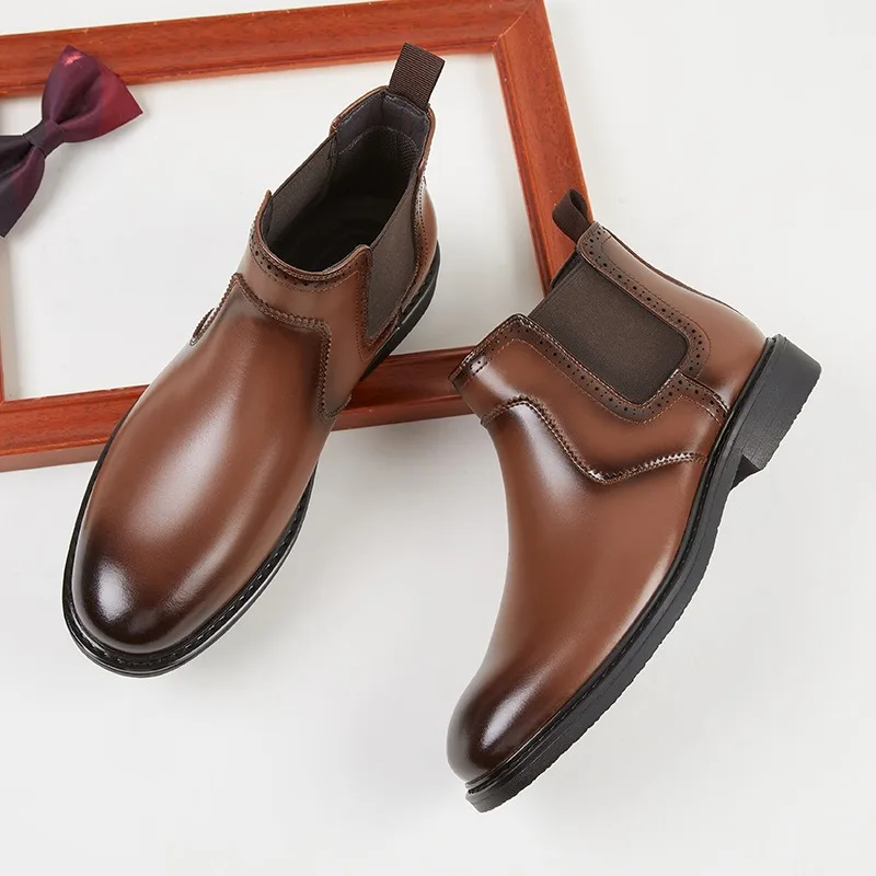 Vintage Mens Leather Oxford Bo - Vintage Fashion Style recension och pris