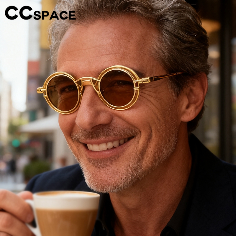 Metal Rotundity Punk Sunglasse - Vintage Fashion Vogue recension och pris