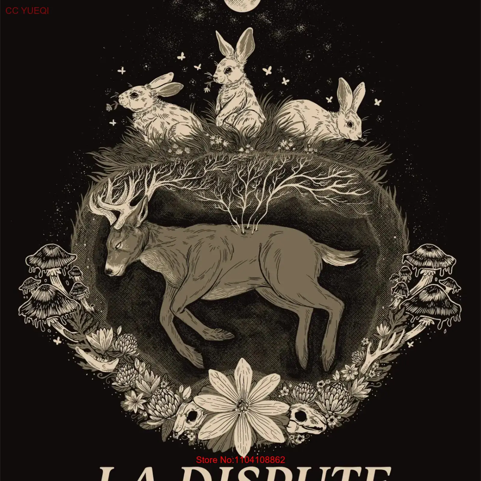 La Dispute Black T Shirt Cotto - Vintage Fashion La recension och pris