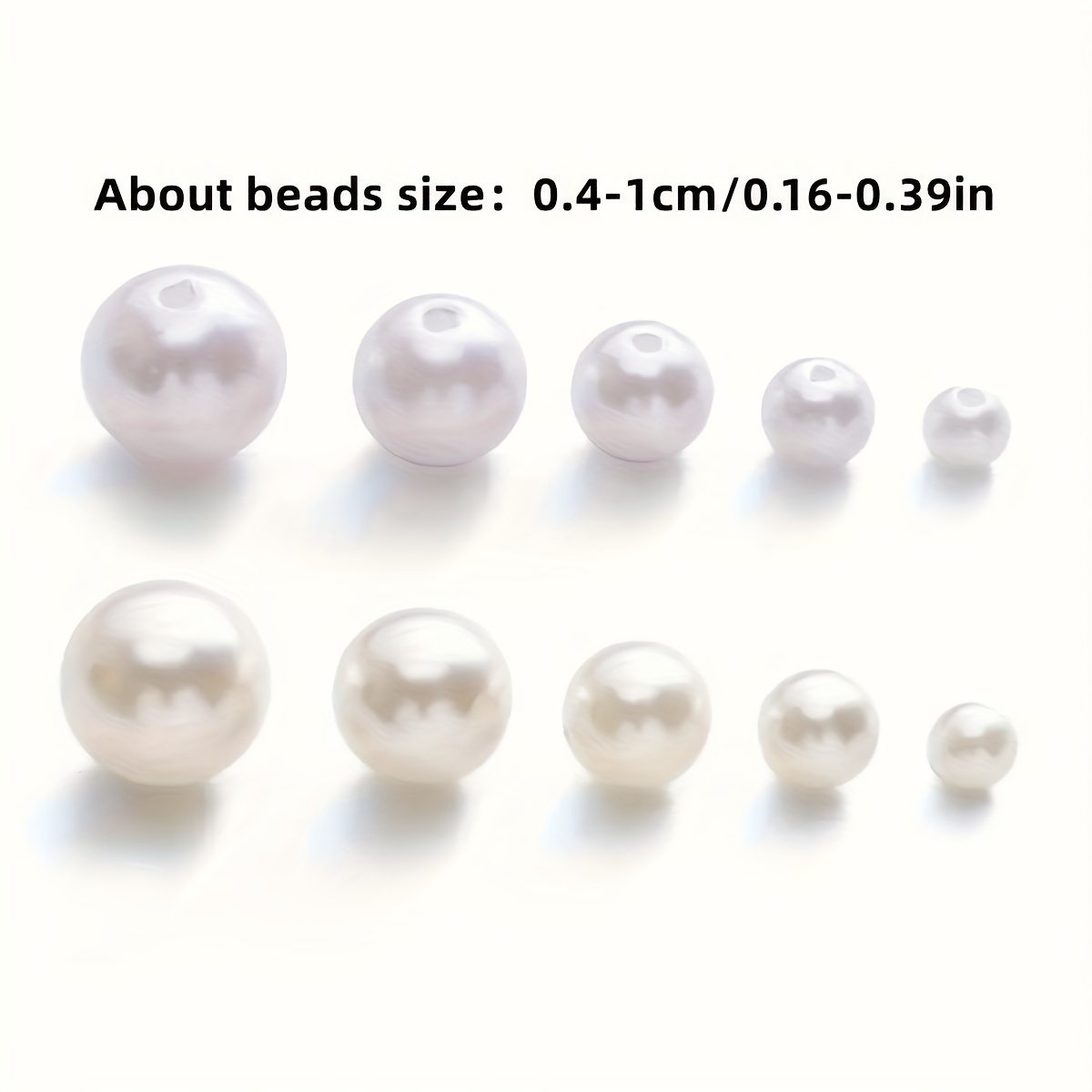 1388pcs 4/6/8/10mm Black, Whit - Vintage Fashion Necklace recension och pris
