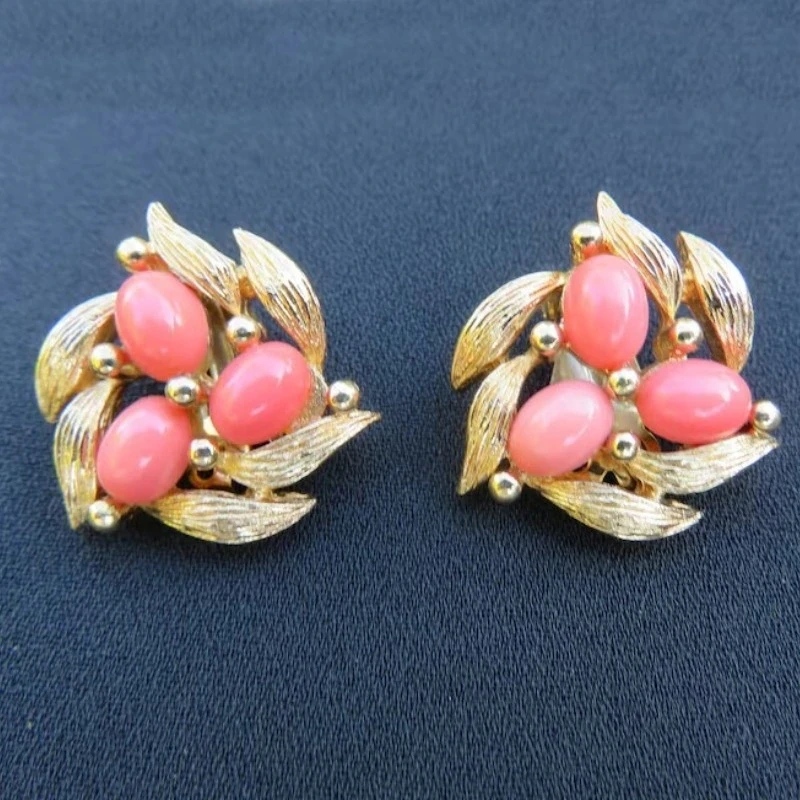 Vintage Inlay Pink Stone Flowe - Vintage Fashion Vogue recension och pris