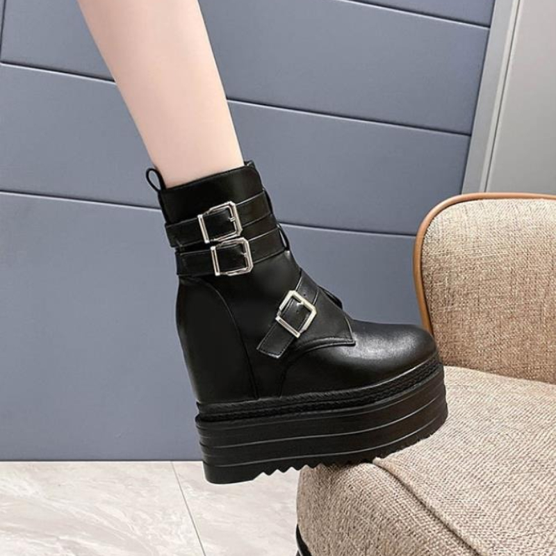 2025 New 13cm PU Women Autumn  - Vintage Fashion Rome recension och pris