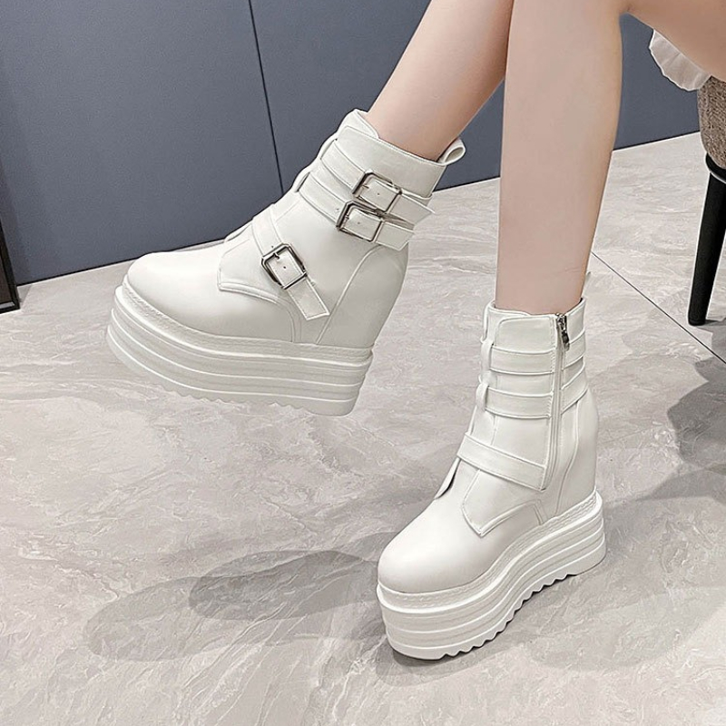 2025 New 13cm PU Women Autumn  - Vintage Fashion Rome recension och pris