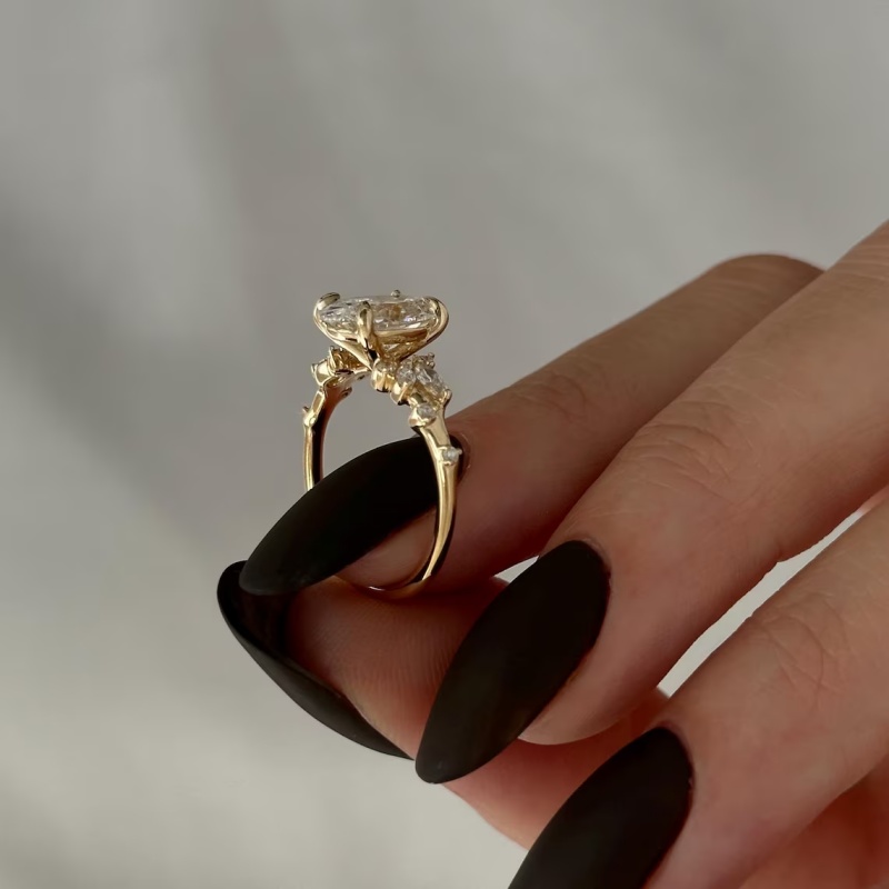 CxsJeremy IGI EF VS-VVS Oval C - Vintage Fashion Rings For Women recension och pris