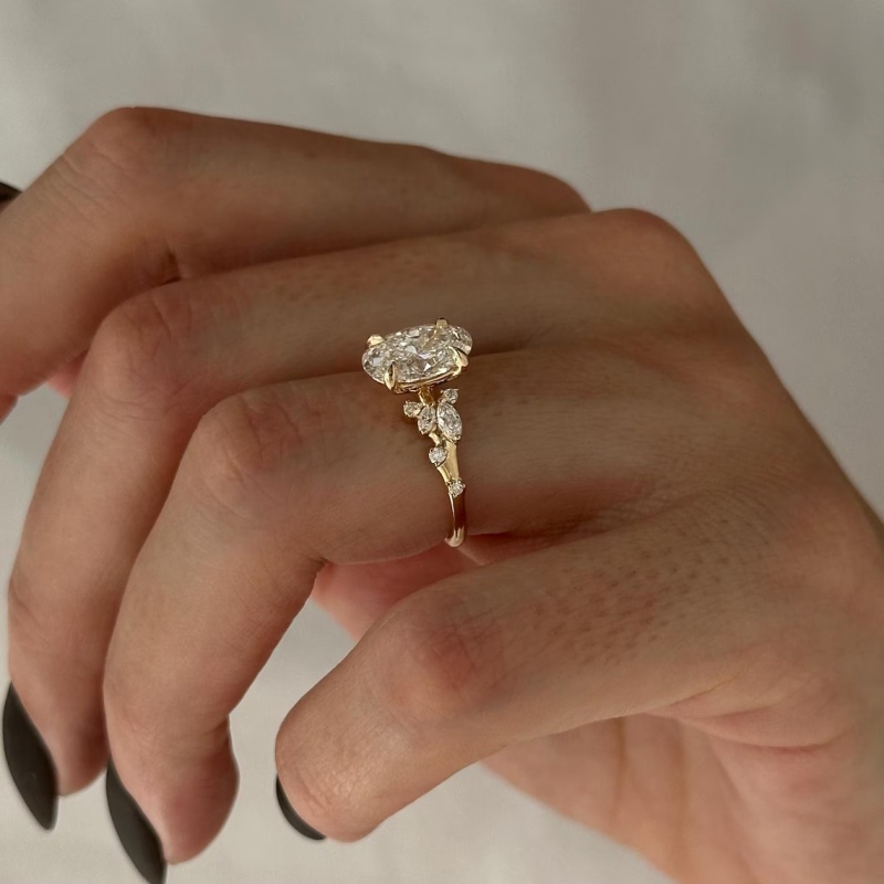 CxsJeremy IGI EF VS-VVS Oval C - Vintage Fashion Rings For Women recension och pris