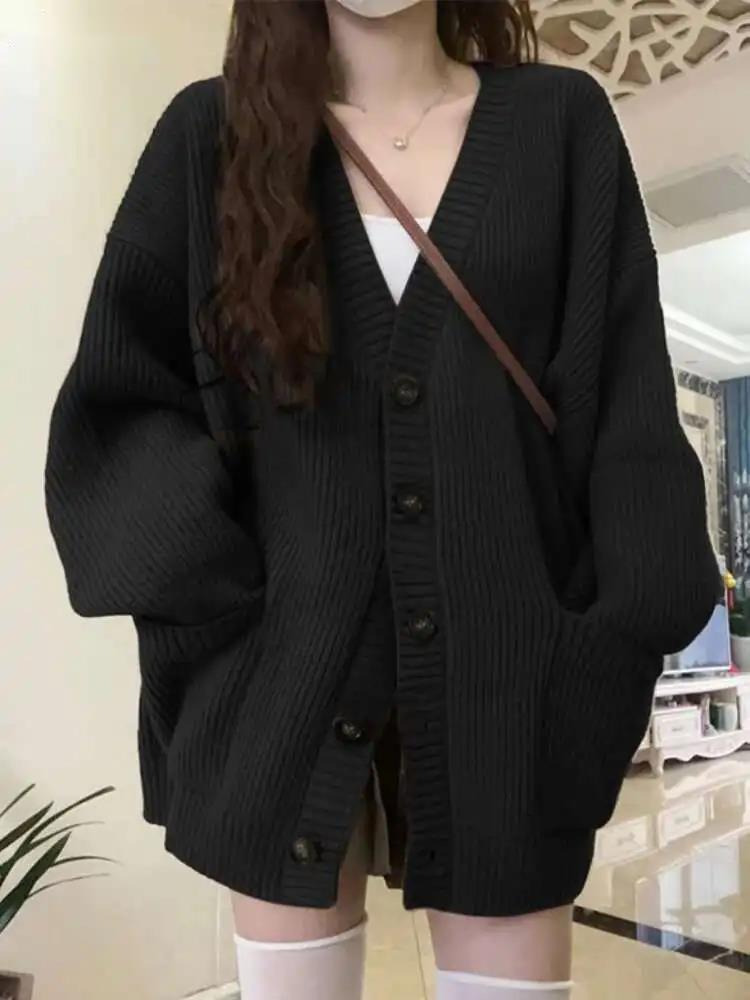 Loose Cardigan Women Long Slee - Crop Cardigan Vintage recension och pris