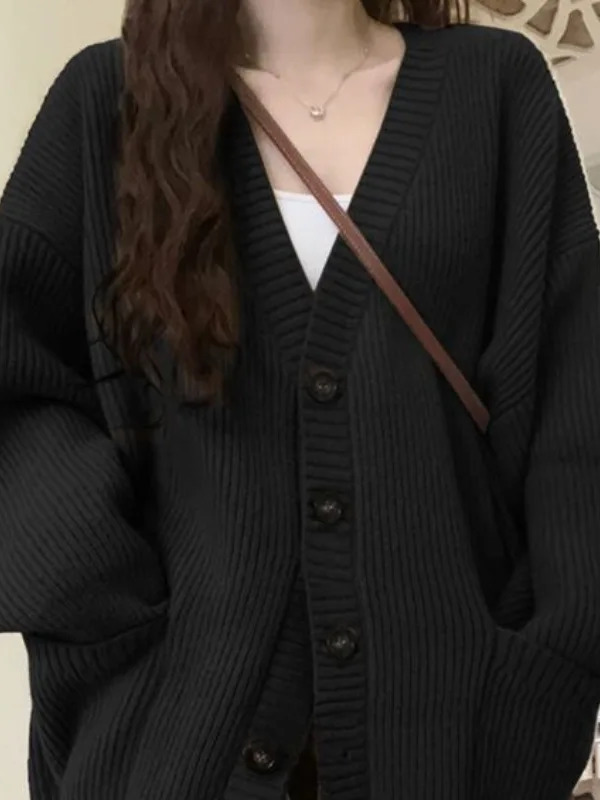 Loose Cardigan Women Long Slee - Crop Cardigan Vintage recension och pris