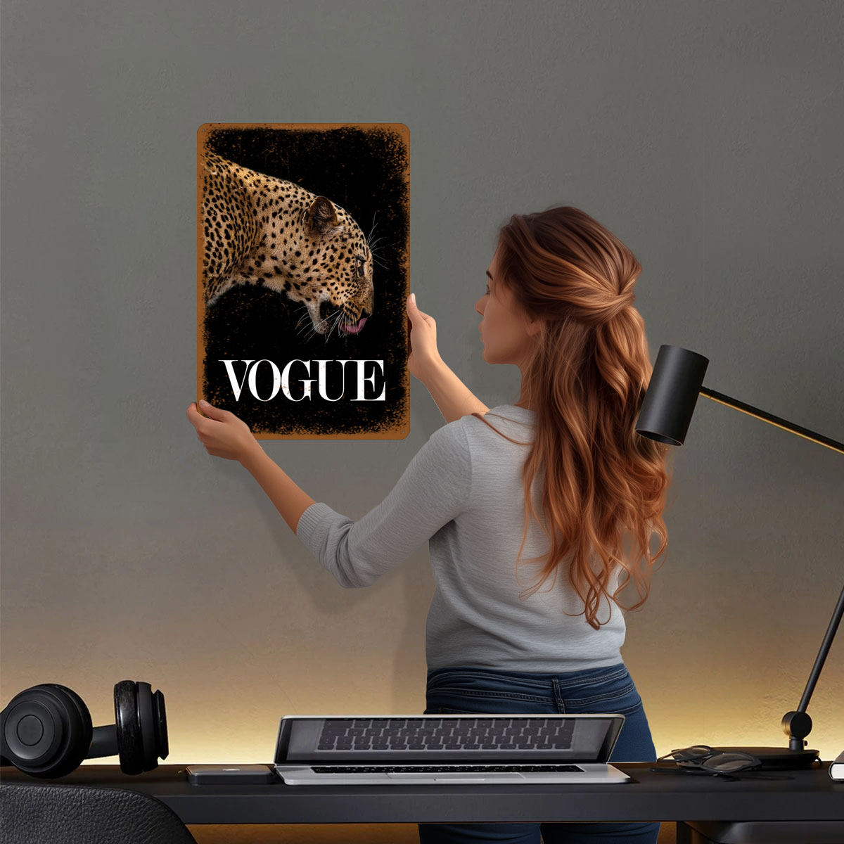 Vogue Fashion Poster Metal Sig - Vintage Fashion Vogue recension och pris