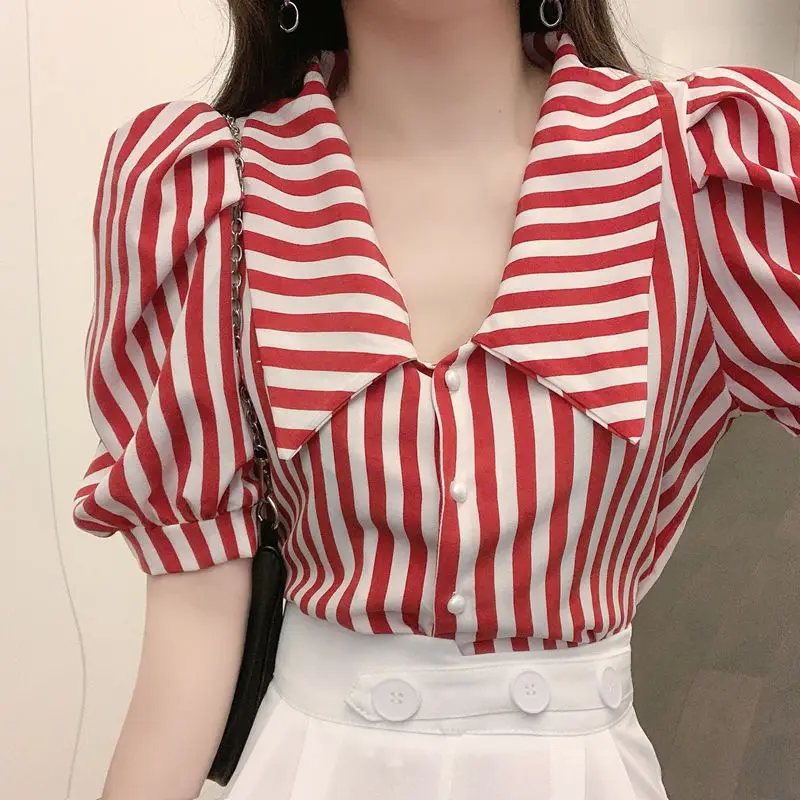 Fashion Striped Blusas Women S - Vintage Fashion De recension och pris