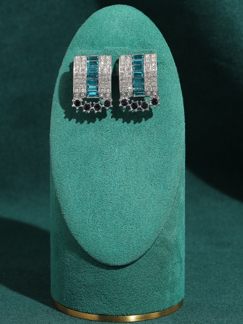 Vintage Blue Crystal Rhineston - Vintage Fashion Jewelry Brands recension och pris