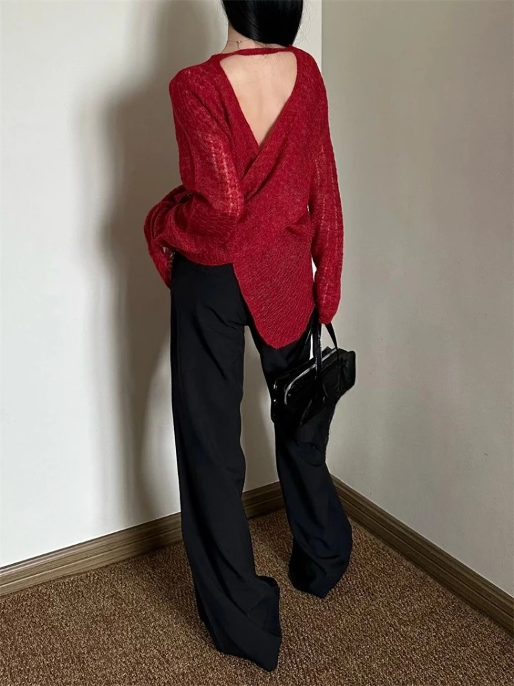 Y2K See-Through Knitted Women' - Usa Vintage Fashion recension och pris