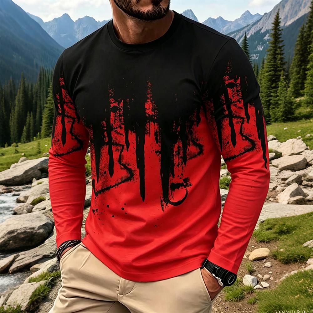 Men's Gradient Ink Splash Long - Usa Vintage Fashion recension och pris